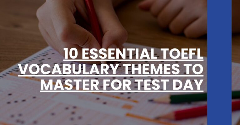 10 Essential TOEFL Vocabulary Themes to Master for Test Day Feature Image